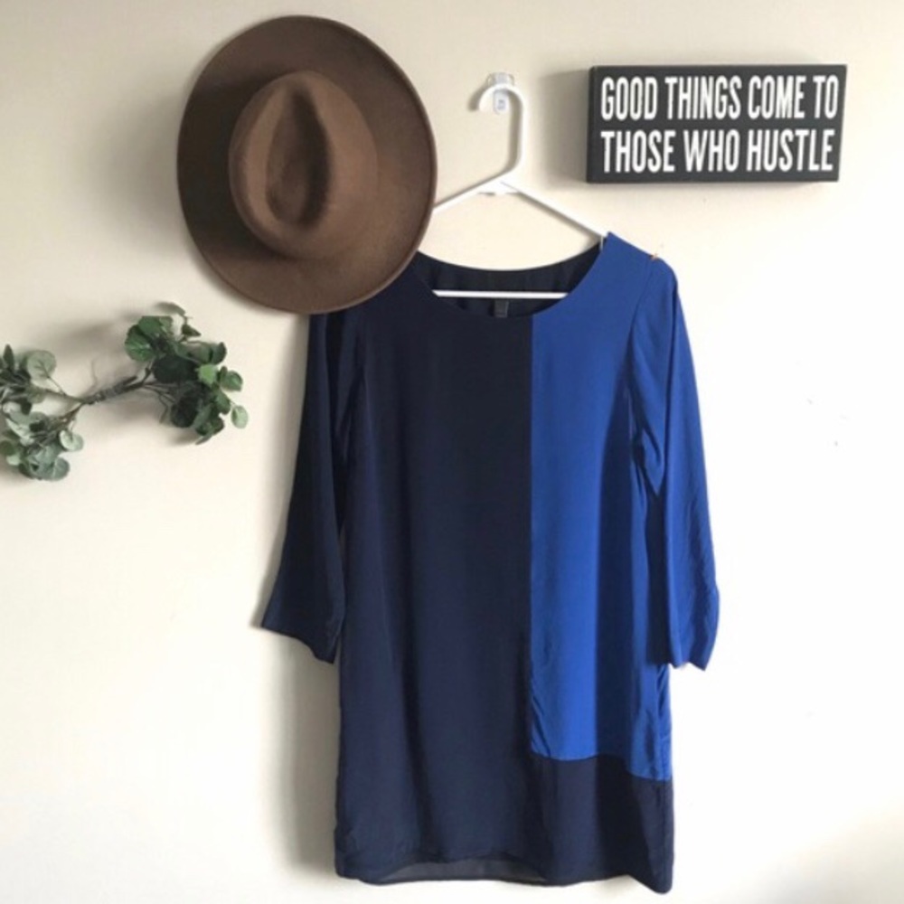 J.Crew Colorblock Silk Jules Shift Dress Size 2